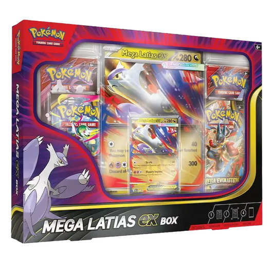 Pokémon Mega Latias EX Box | Caja Coleccionista con Sobres y Carta Promo - TCGKAIRO